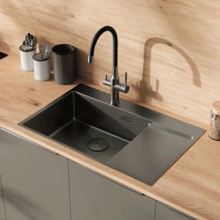 Кухонная мойка Lemark Kezadra 780L 9936151 графит